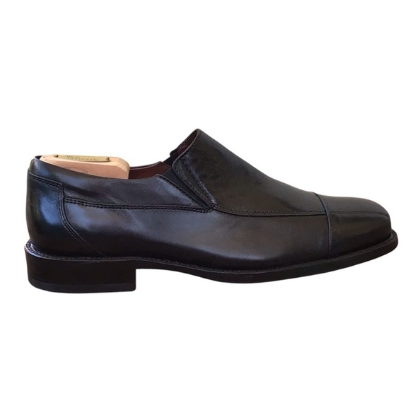 Johnston & Murphy Black Sheepskin Leather Loafers main image 12